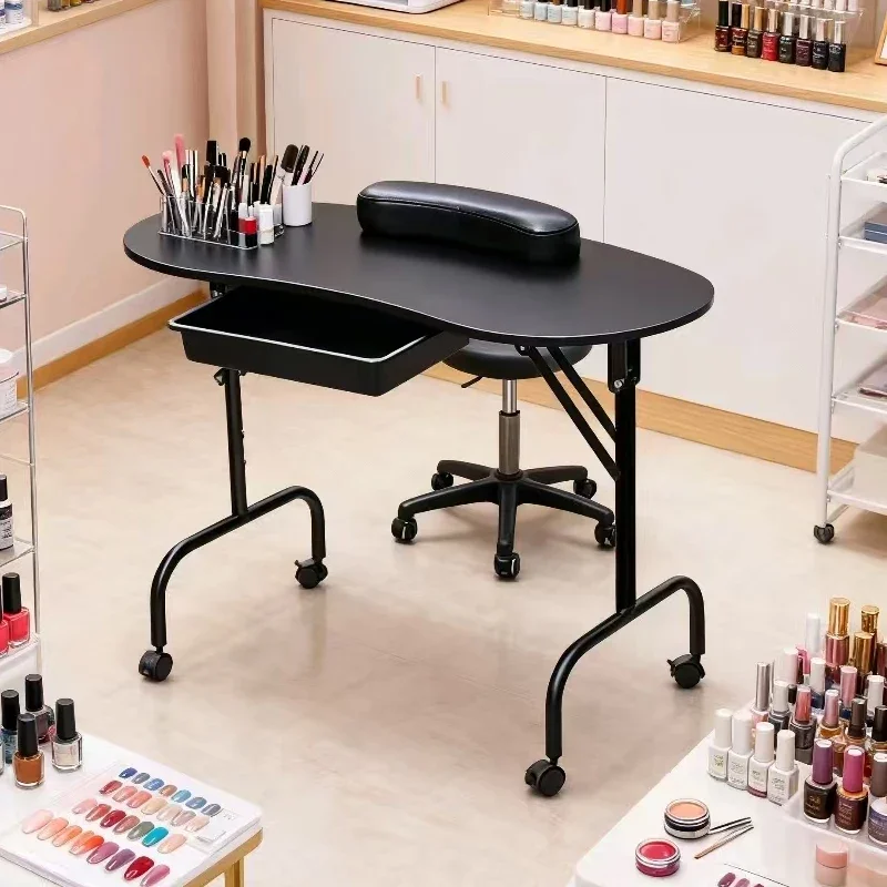 &Classic Convenient Manicure Nail Table Small And Space Saving Italian Minimalist Unique Mesa Salon Furniture