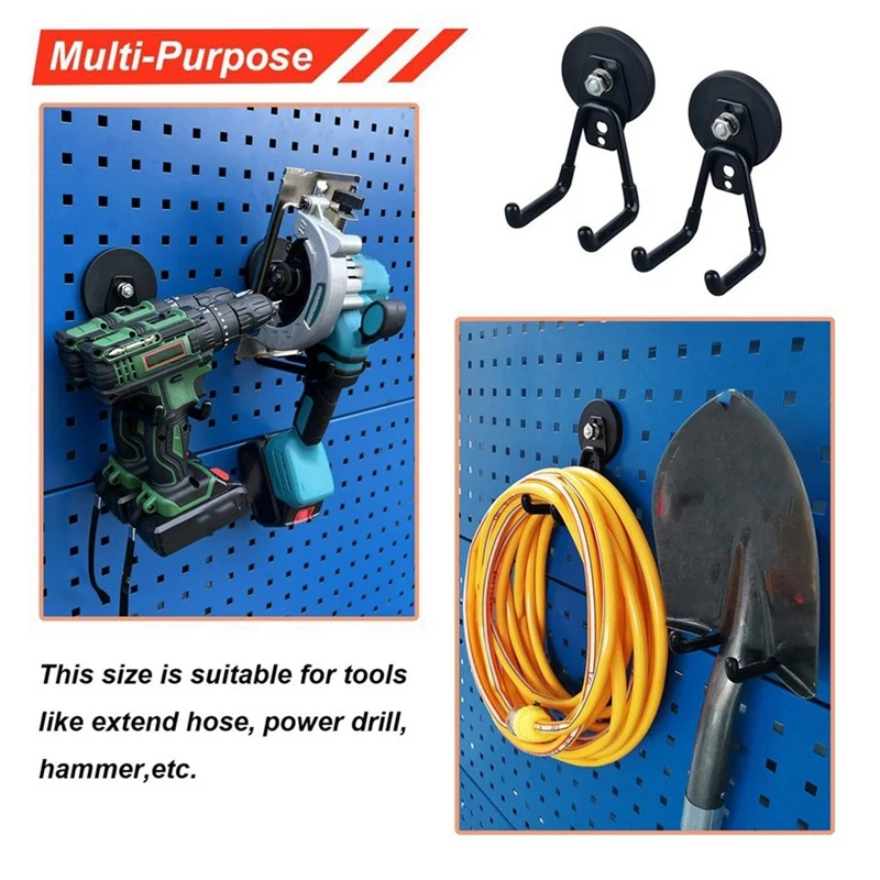 Heavy Duty Magnetic Utility Hook Set for Tool Rack Office Accessories-A79M view 3