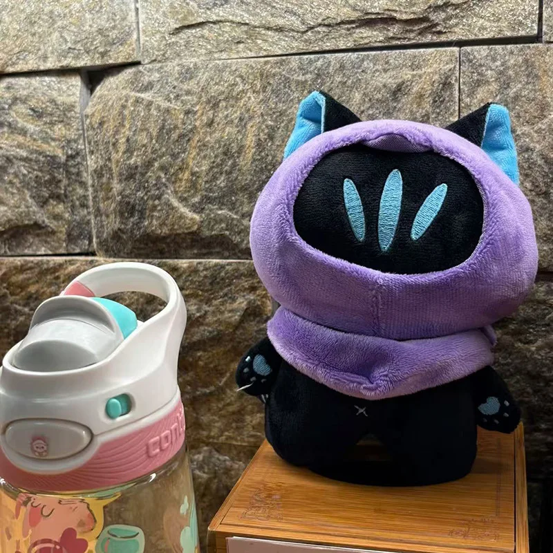 Valorant Fearless Contract Shadow Cat Plush Toy Valiant Valorant Pendant Soft Stuffed Doll Fan Art Gift Collectible Toys