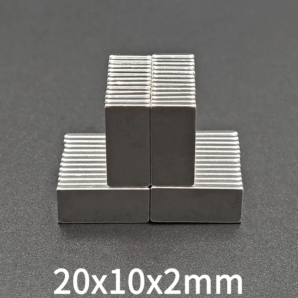 20x10x2 Super Powerful Magnets Strong Disc Magnets for Fridge, DIY, Building, Scientific, Craft, Education, 20mm x 10mm x 2mm