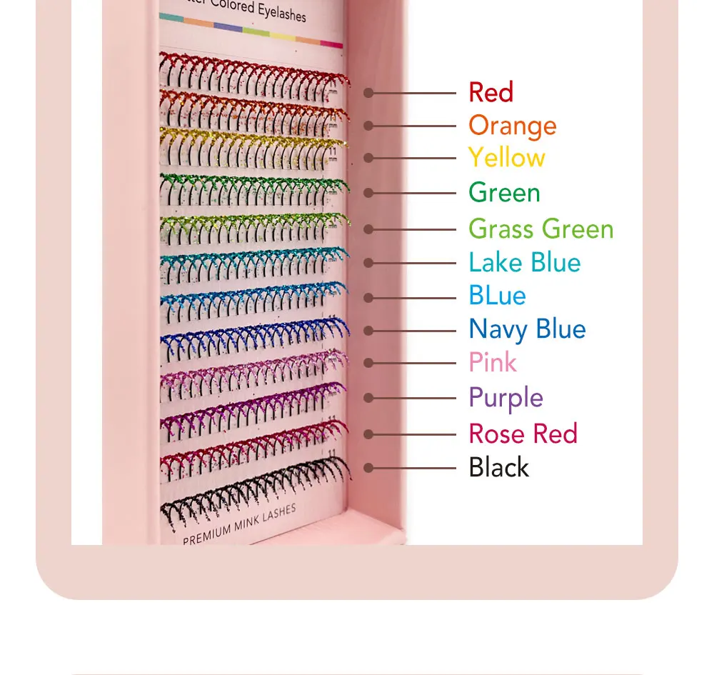 NAGARAKU glitter colors eyelash extension
