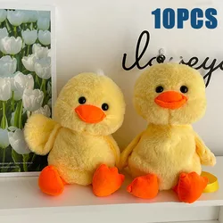 1-10PCS Small Yellow Duck Plush Toys 2024 New Cute Shoulder Bag Teenage Girls Traveling Backpack Hundreds of Animal Cartoon Bag