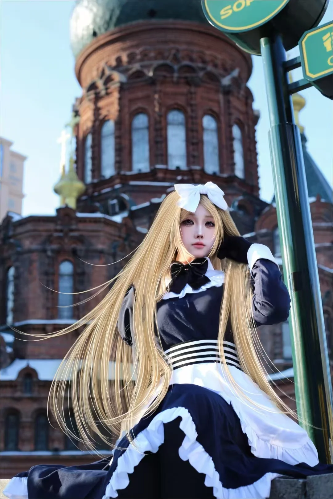 

Natalia Arlovskaya Cosplay - Hetalia Belarus Maid Dress Set