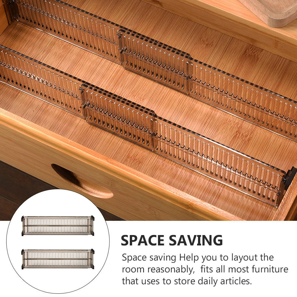 

2 Sets Telescopic Drawer Dividers Plastic Storage ganizer able Separators Bedroom Fits Most niture