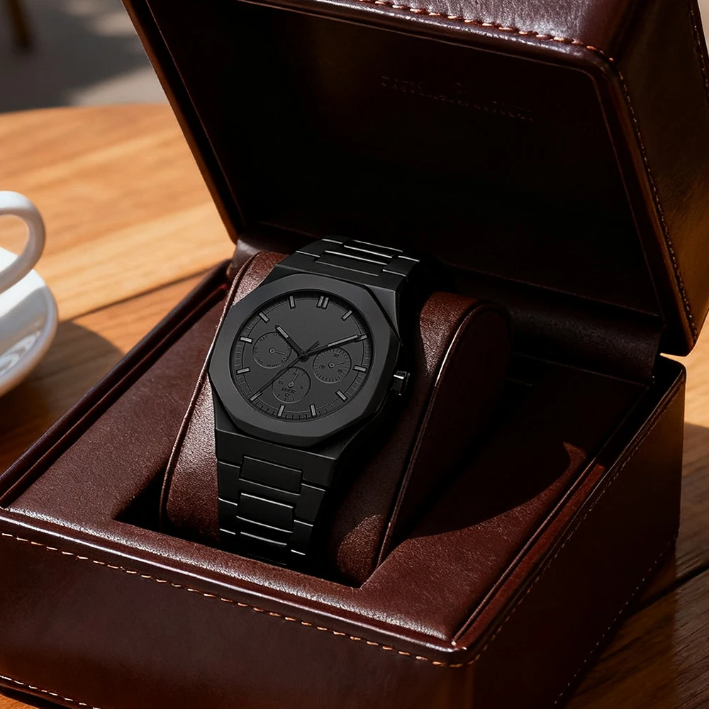 中東で人気の高級プラスチック製メンズ腕時計、アラビア数字、ニュートラルでカジュアルなシンプルなクォーツ時計