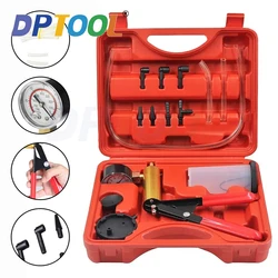 Manual Vacuum Pressure Pump Brake Fluid Drain Kit Vacuum Pistol Pump Tester Kit Portable Durable Aluminum