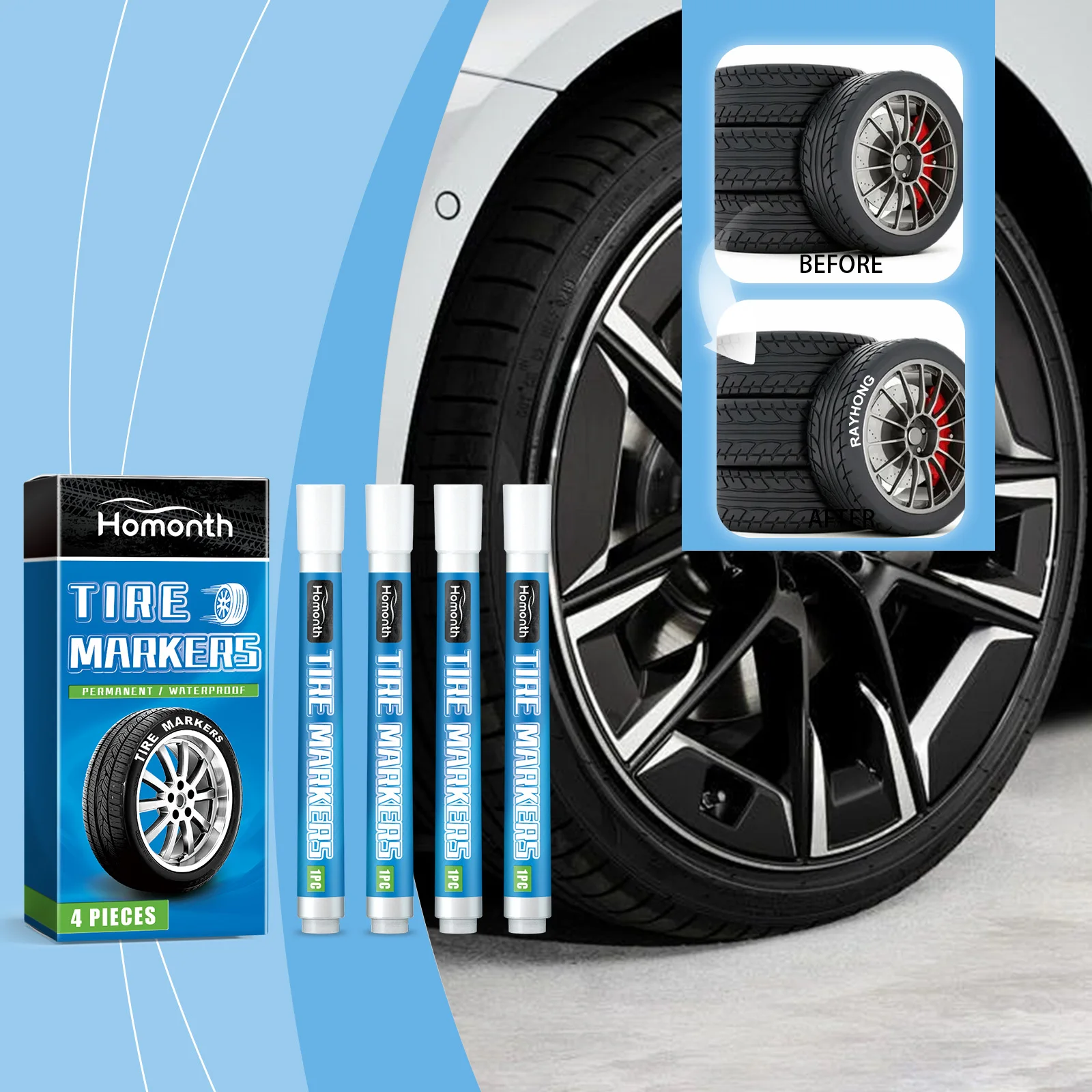White Tire Paint Pe… - image