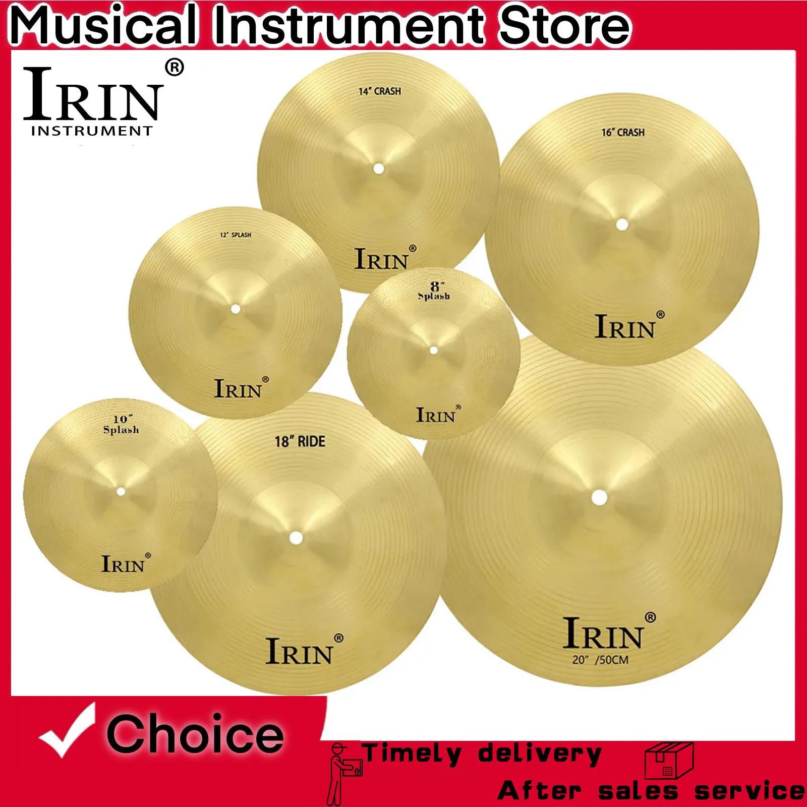 Irin Drum Set Cymba… - image
