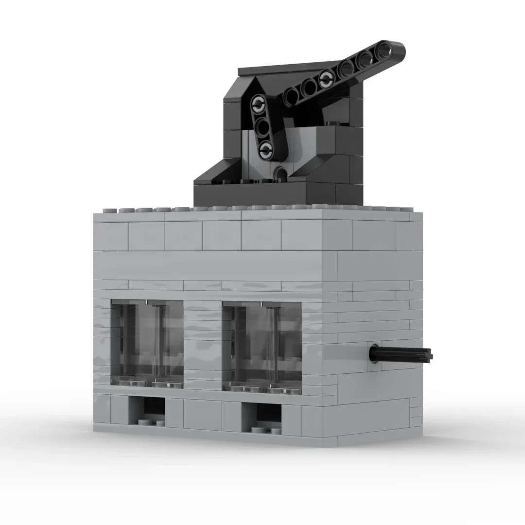 Modèle de construction de ville modulaire Moc, blocs de construction, moteur à vide à 2 Rotors, briques technologiques, assemblage à monter soi-même, ensemble de jouets de vacances, cadeaux