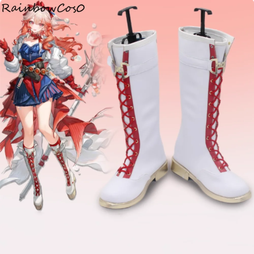 

Haruka Arknights Обувь для косплея Сапоги Игра Аниме Вечеринка Хэллоуин RainbowCos0 W5288