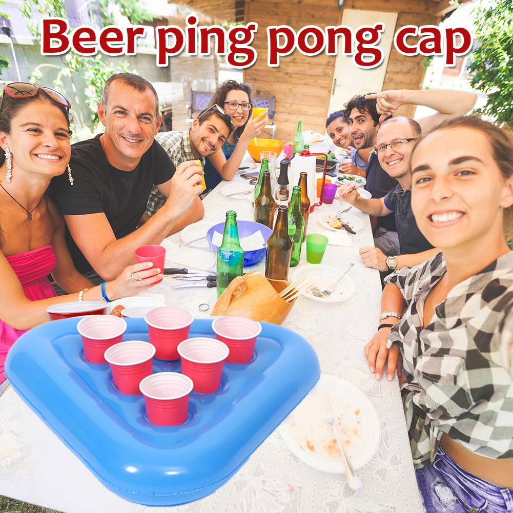 Funny Outdoor Parties Sports Game Prop Beer Pong Triangle Cap Throwing Fun Lawn Throwing Ring Adult Kids