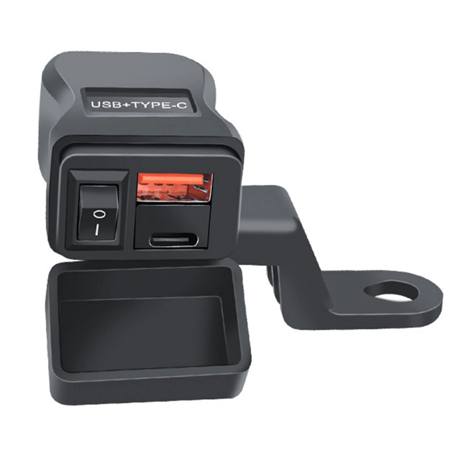 

Motorcycle Vehicle-Mounted Charger Waterproof USB Adapter 12V Phone Dual USB Port Quick Charge 3.0 With Switch Moto Accessory