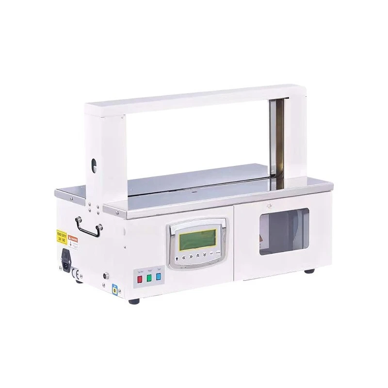 

Automatic belt strapping machine 12MM film belt strapping machine, belt , touch screen digital display easy to operate