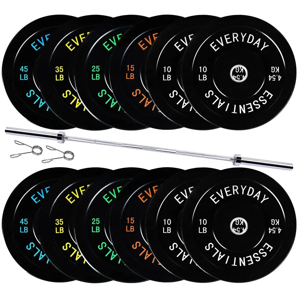 

2Inch Olympic Bumper Plates, Perfect Weight Plates for Weightlifting and Strength Training, Multiple Weights Available