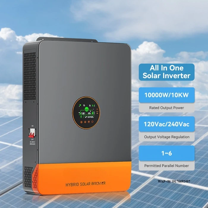 

120V/240V Split Phase Pure Sine Wave Hybrid Solar Inverter 10KW 48V Off Grid on Grid Solar Inverter