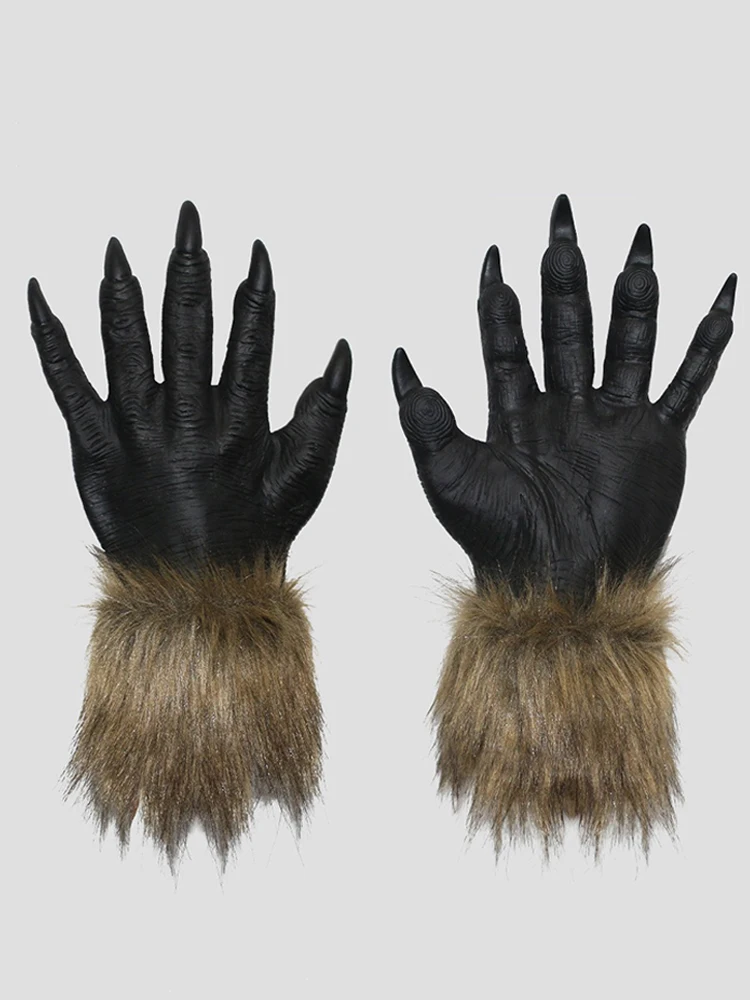 Costumi Cosplay di Halloween Uomini Maschere di Cavallo Marrone Divertente Testa di Cavallo Maschera Lattice Lupo Animale Maschera Novità Copricapo Mascara De Lattice