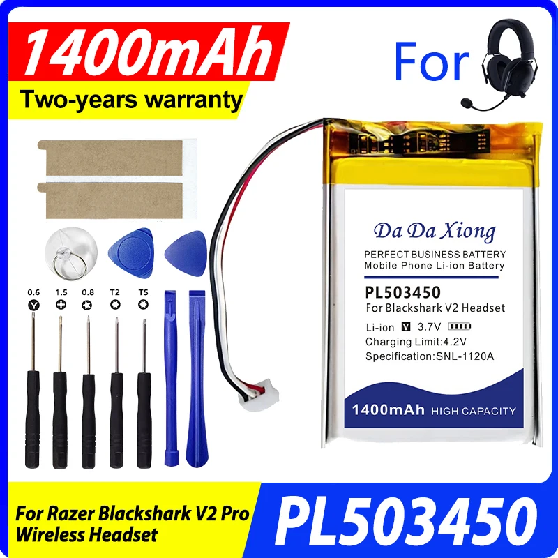 

PL503450 Brand-New For RAZER Blackshark V2 Pro Wireless Headset Replacement Battery