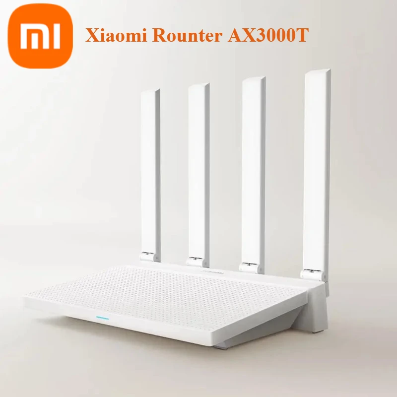 

Xiaomi Router AX3000T 2.4G 5G Mesh WiFi 6 Router - Wall Penetration, Child Online Protection, Efficient Repeater