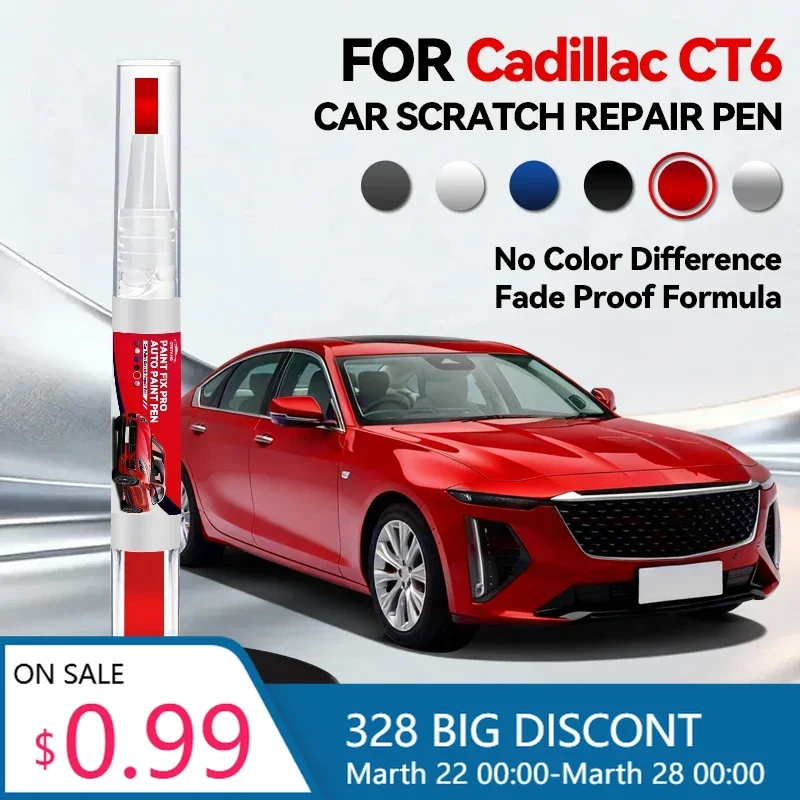

Ручка-корректор для ремонта лакокрасочного покрытия Cadillac CT6, средство для удаления царапин, аксессуары для авто, цвета: белый, синий, серебристый, красный, GNT