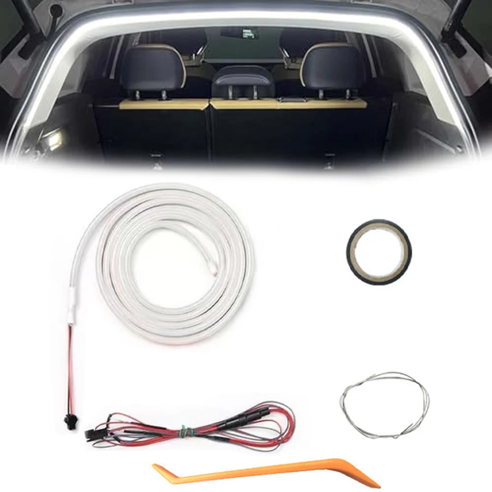 

Автоматические сенсорные фонари Светодиодные атмосферные фонари Автоматическое включение и выключение Функция Гибкая установка Безопасная для поверхностей транспортных средств Длина 4 м