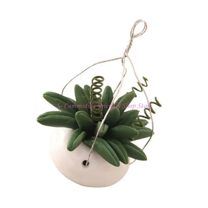

85AE 1/12 Miniature Plant Clay Craft Realistic Doll House Garden Accessory