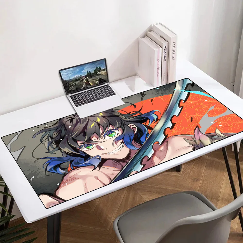 

Hashibira Inosuke Demon Slayer Anime Mousepad Mouse Mat Desk Mat With Pad Gaming Accessories Prime Gaming XXL Keyboard