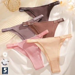 5PCS/Set Cotton Panties Briefs Women Underpants Female Sexy Panties Thong Women's Pantys Underwear Solid Color Intimate Lingerie