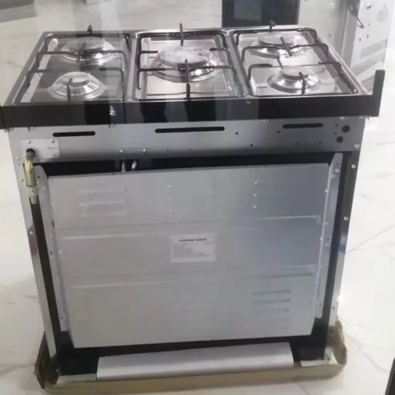 Export of 5-head Vertical Multifunctional Gas Oven Integrated Stove with European and British Standards for Foreign Trade