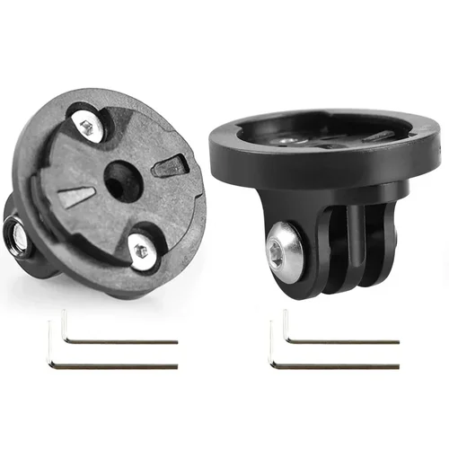 Imagen 2 del producto Soporte de aleación para cámara de bicicleta Garmin GoPro, soporte Universal para ordenador de bicicleta, soporte Base para accesorios de ciclismo al aire libre