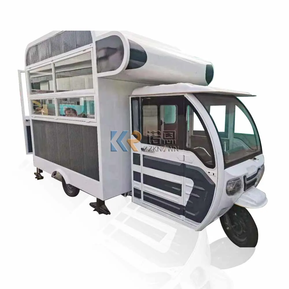 Camion de nourriture électrique personnalisé, cuisine mobile, chariot de nourriture, remorque de voiture de collation, tricycle de restaurant mobile pour les entreprises, promotion