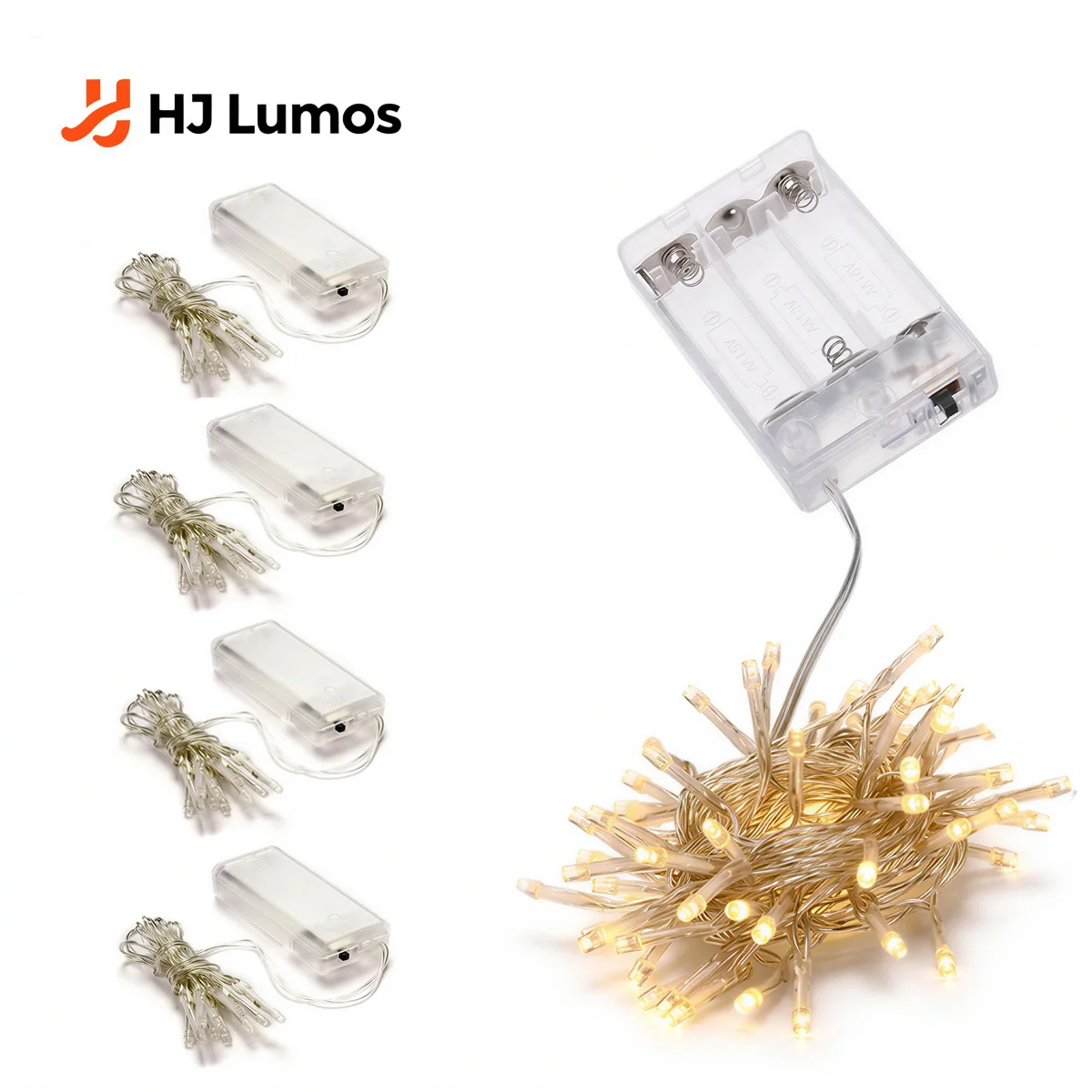 

4pcs Warm white Christmas Lights 1.5m/3m/6m/5m/9m Waterproof Battery Led String Lights Christmas Decorations For Home