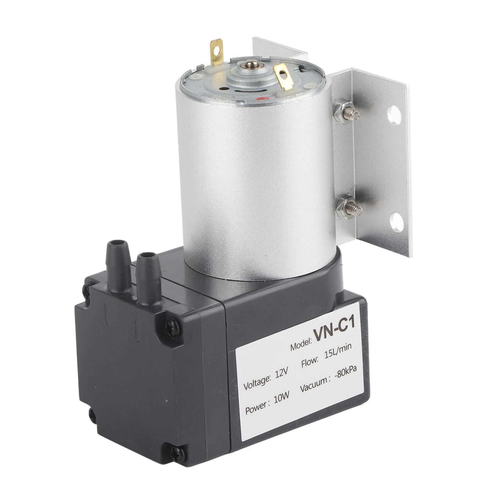 

E5 DC12V 10W Мини вакуумный всасывающий насос Всасывающий насос отрицательного давления с подставкой 80 кПа для анализа газа Инструментация отбора проб