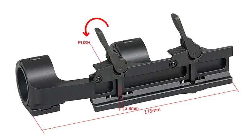 Support de lunette de visée double pour fusil de chasse, clip de réglage de la lampe de poche en métal laser AR15, Airsoft DulQD, 30-35mm