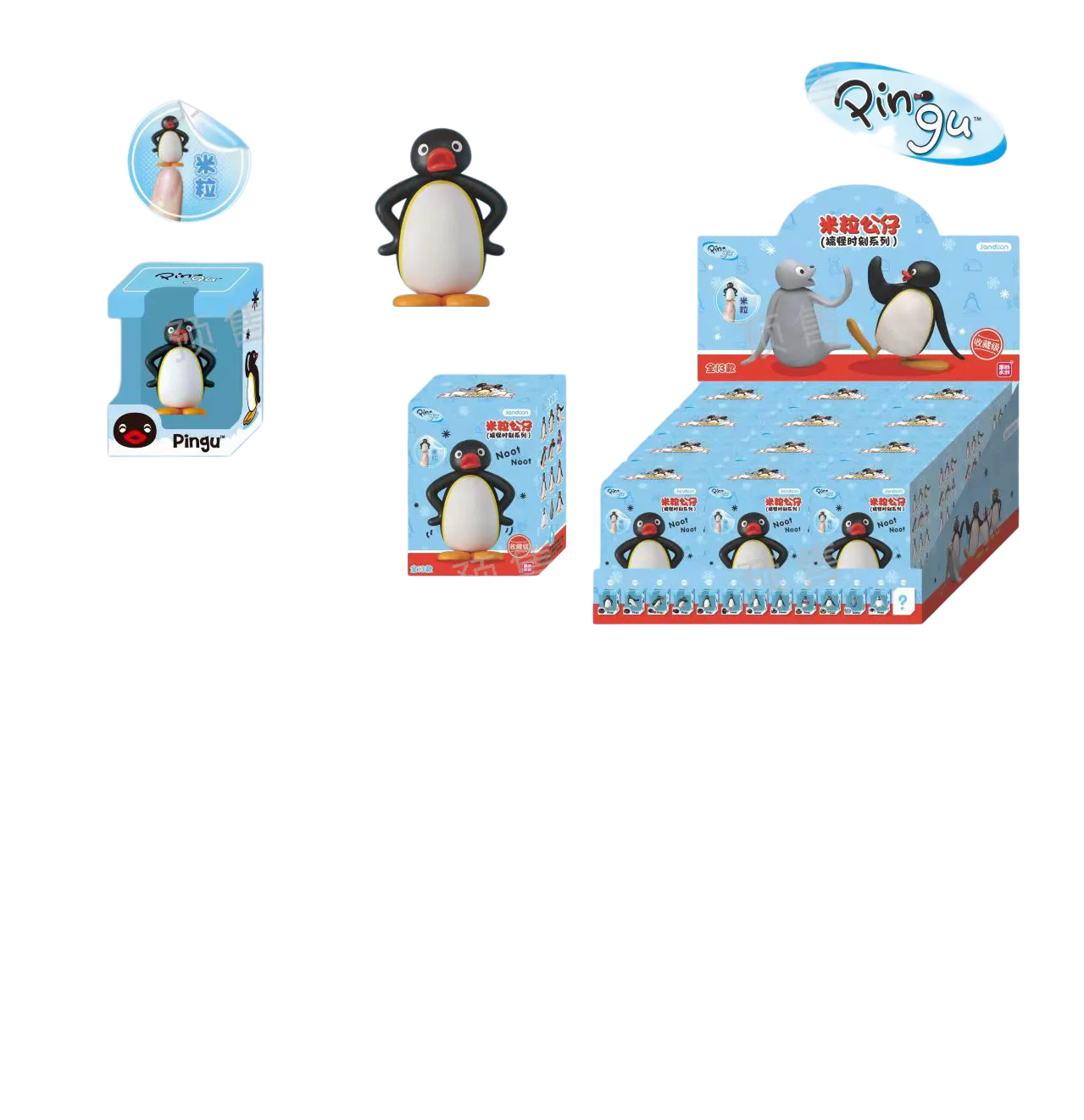 JANDOOM Original Pingu Anime-Figuren Modell Reiskorn-Puppe Kreative Peripherie-Spielzeuge Desktop-Ornament Sammlerstücke Geschenke – Detail 5