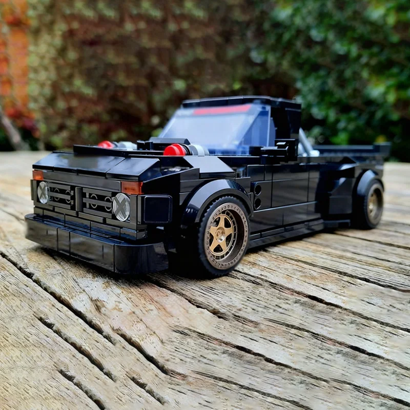 Speed Champion Model MOC Building Bricks F150 American Muscle Car Modular Technology Assemble Children Suit Toys Gifts Holiday