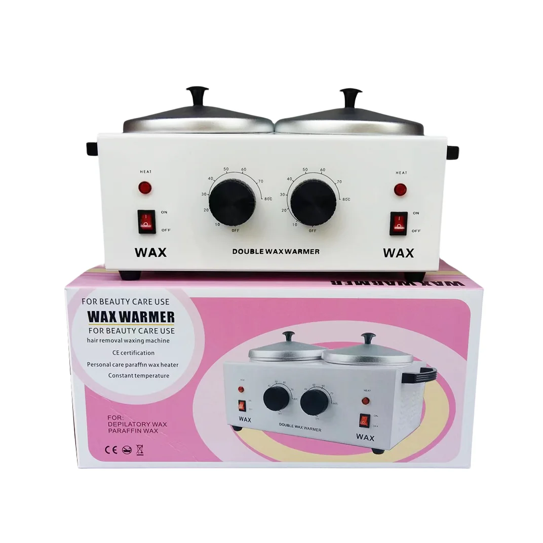 Factory 1200cc Double Depilatory Hard Bees Wax Heater Hot Wax Warmer For salon use wax hair removal