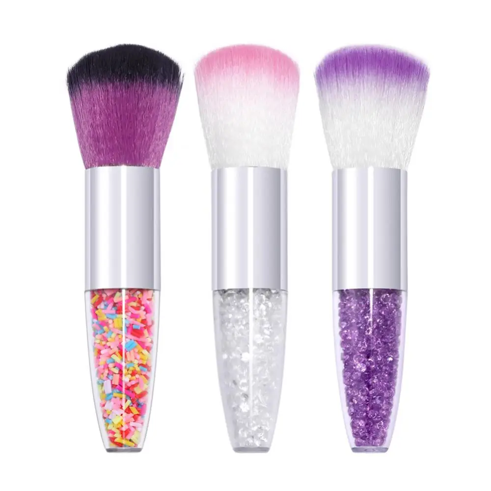 2/4/6PCS Face Easy To Use Makeup Brush Comfortable Grip Crystal Handle Makeup Brush Top-rated Beauty Products