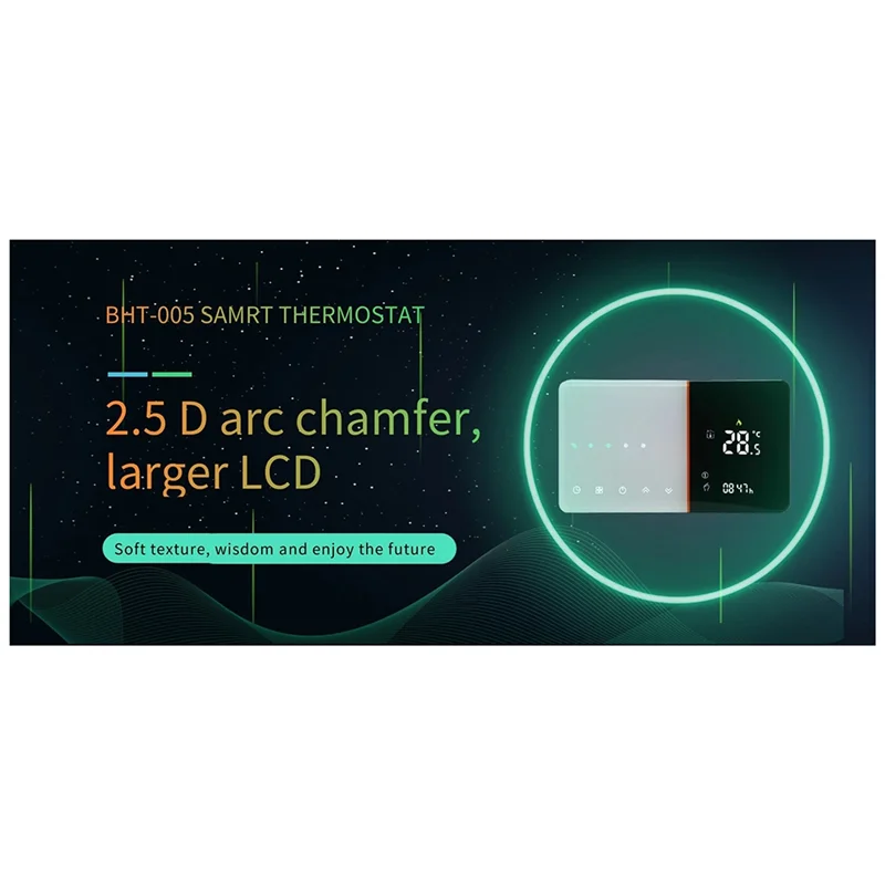 Termostato Wifi inteligente A13E para calefacción de agua/piso, caldera eléctrica/gas, funciona con Alexa y Google Home