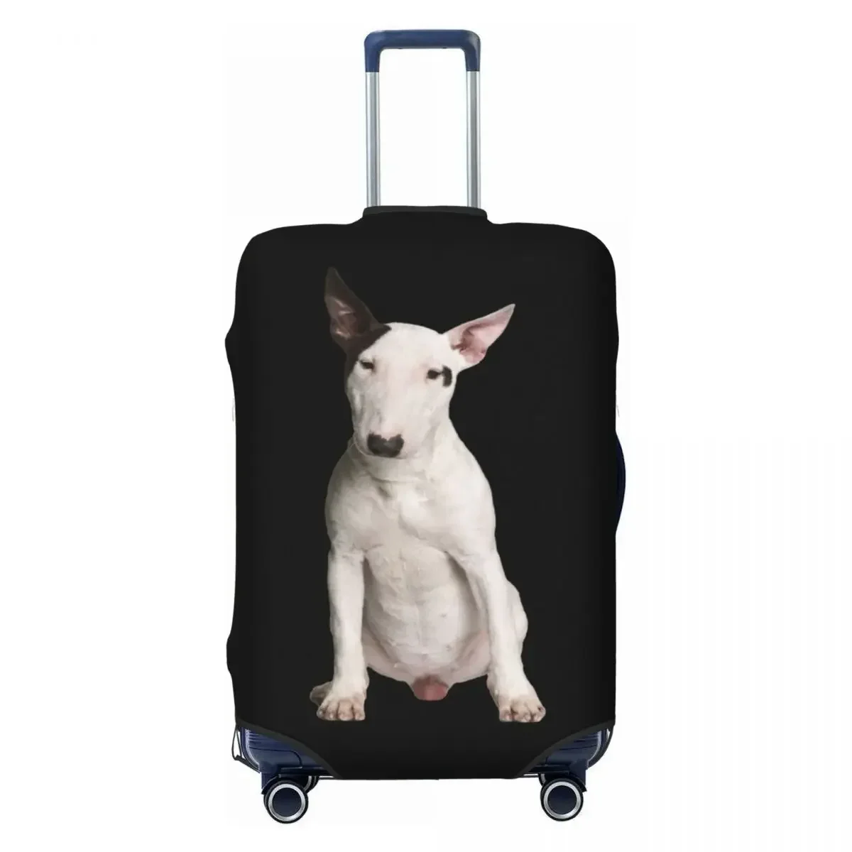 

Custom Cute Bull Terrier Dog Luggage Cover Cute Suitcase Protector Covers Suit For 18-32 inch