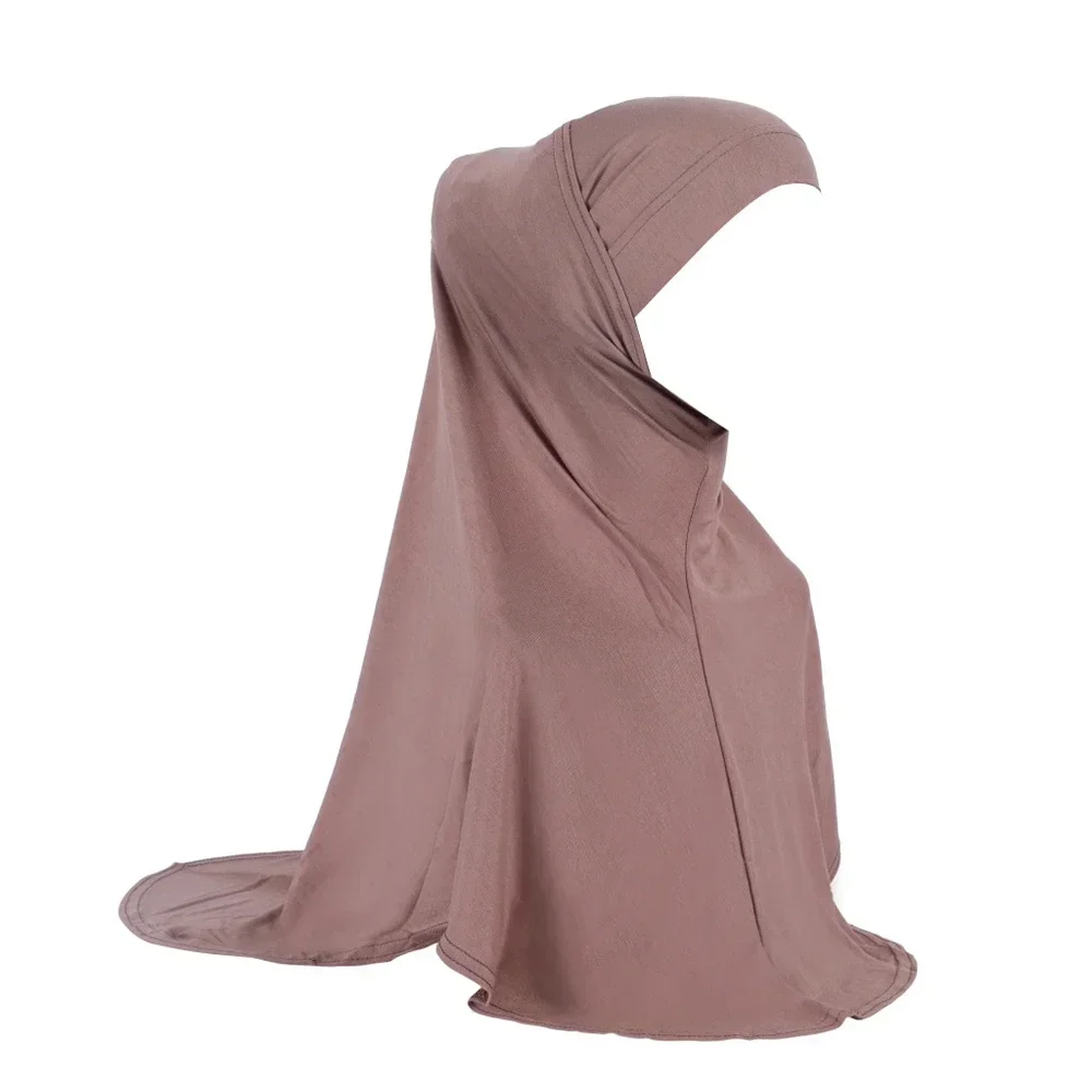 2PCS Hijab Amira Hat Muslim Under Scarf Bonnet Cap Headscarf Wrap Shawl Turban Arab Prayer Hat Worship Service Neck Cover Hijabs