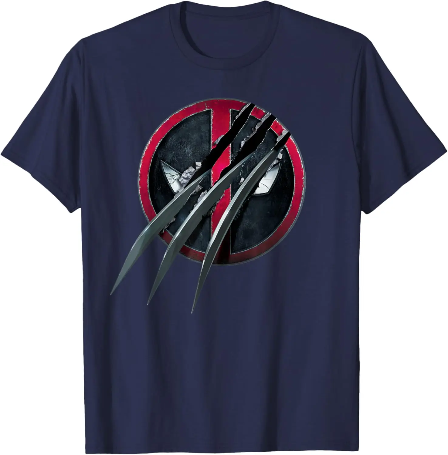 Marvel Studios Deadpool & Wolverine Slashed Icon with Claws T-Shirt