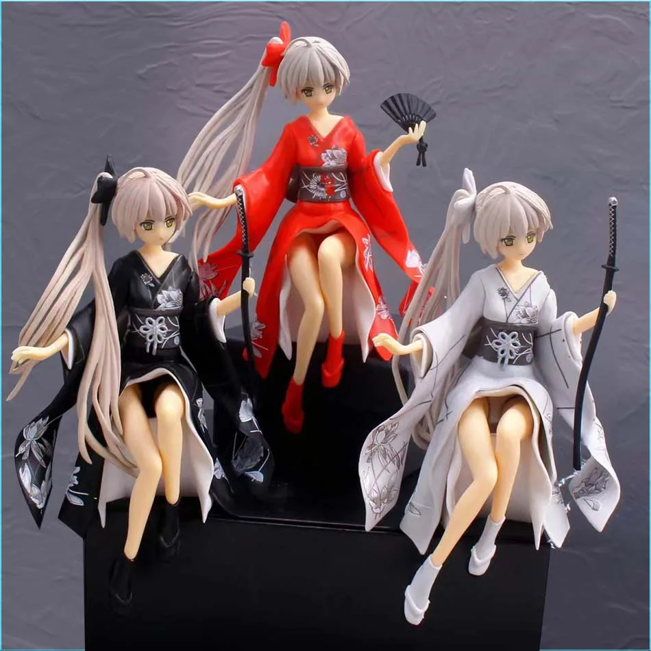 Hot sold Car Interior Decoration Anime Kimono Kasugano Sora Sword Action Figures Model Auto Dashboard Ornaments Accessories T