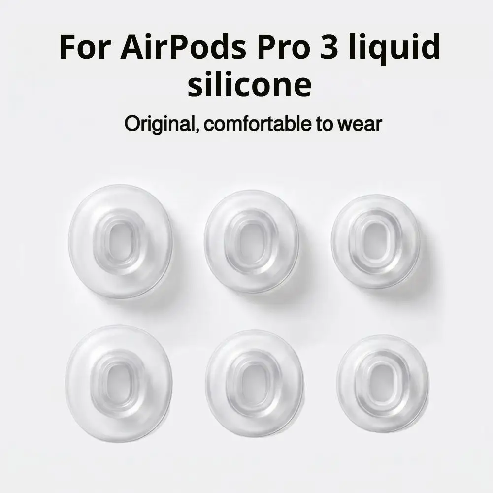 Silicone Ear Tips for AirPods Pro 3 Anti-Slip Replacement Earbuds Cover Soft Comfort Fit Earpads Buds Accessories 1 Pair view 4