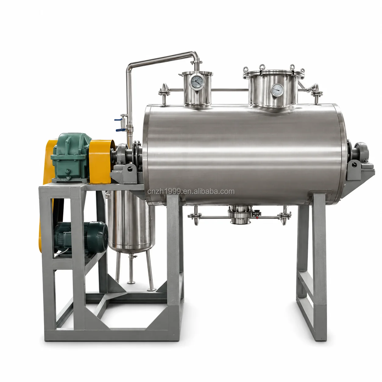 Stainless Steel Horizontal Vacuum Dryer Industrial Rotary Vacuum Drying Machine For Powder Paste
