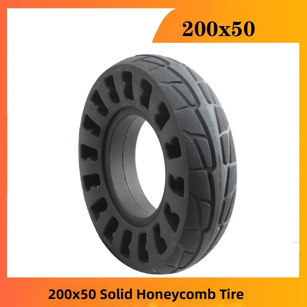

1x Tire For 8-inch Mini Electric Scooters 18.5x8.8x5cm 200x50 Silid Tire Rubber For Front Rear Wheels Solid Tires Airless