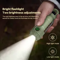 1000LM Super Bright Outdoor Hiking Fishing Tent Lamp 1200mAh Rechargeable Dual Light Source Tent Light Outdoor Camping Lantern