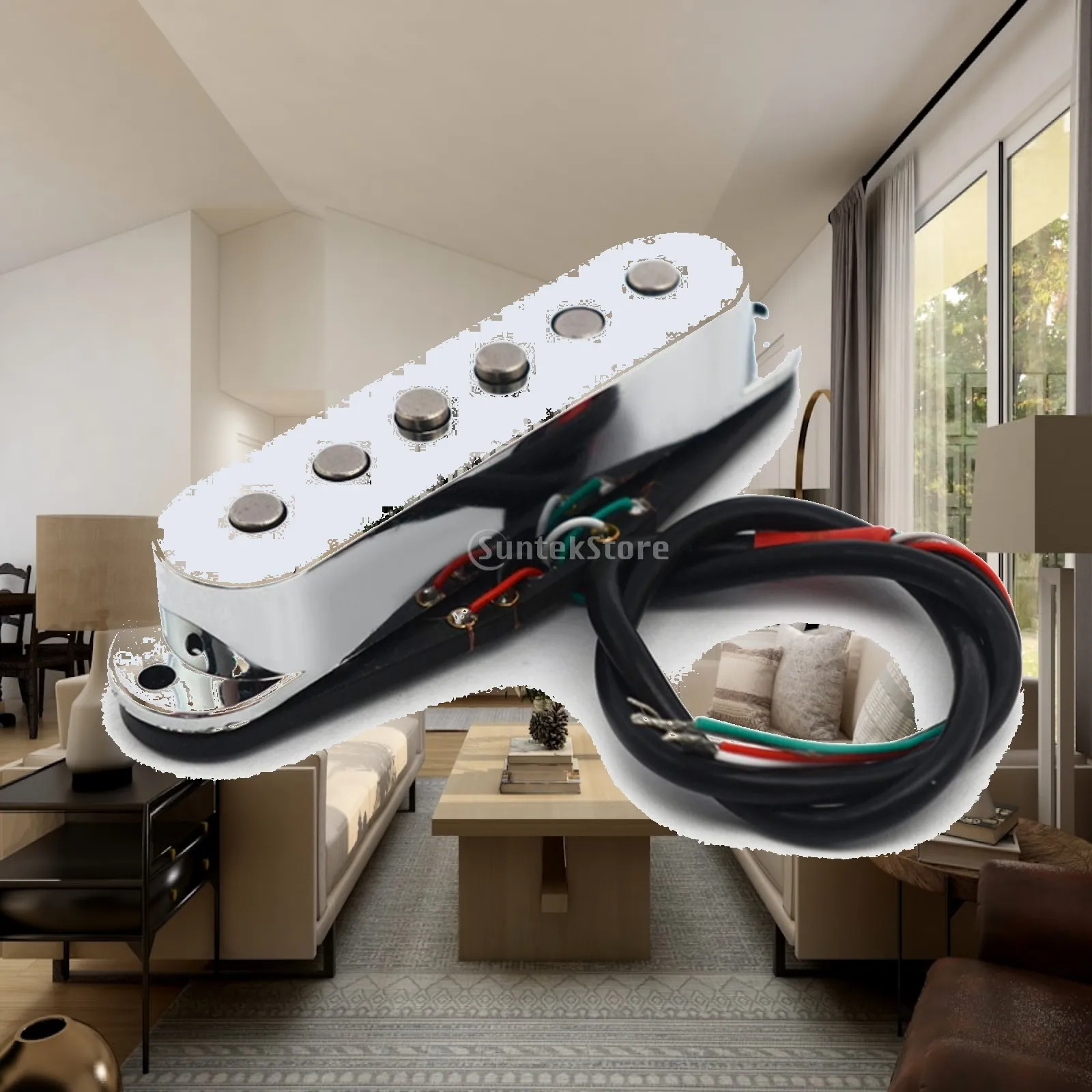 Sound Pickup Coil Bridge or Neck Position Double Layer Noise Reducing Pickup for Electric Guitar Customization Projects