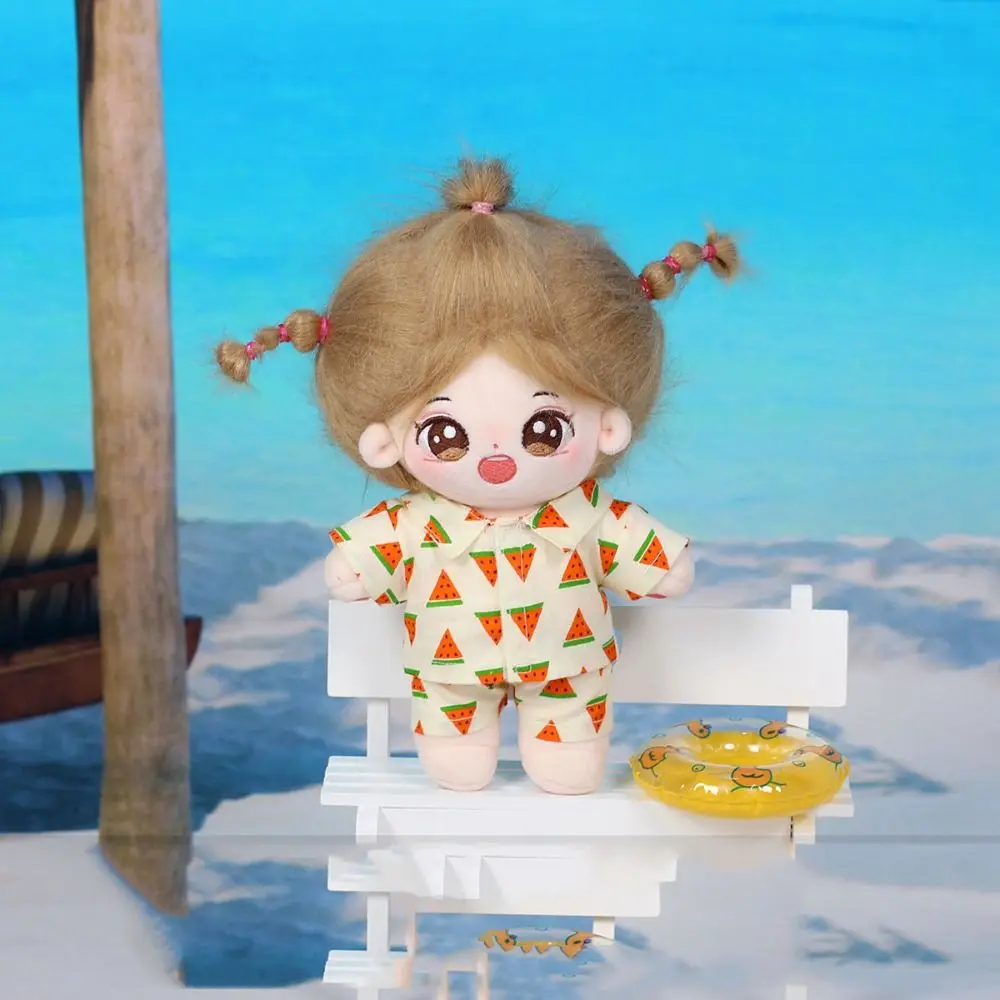 Mini Sleep Wear Doll Fruit Beach Pajamas Overall Clothes Toy Accessories 20cm Cotton Doll Clothes Replacement Mini