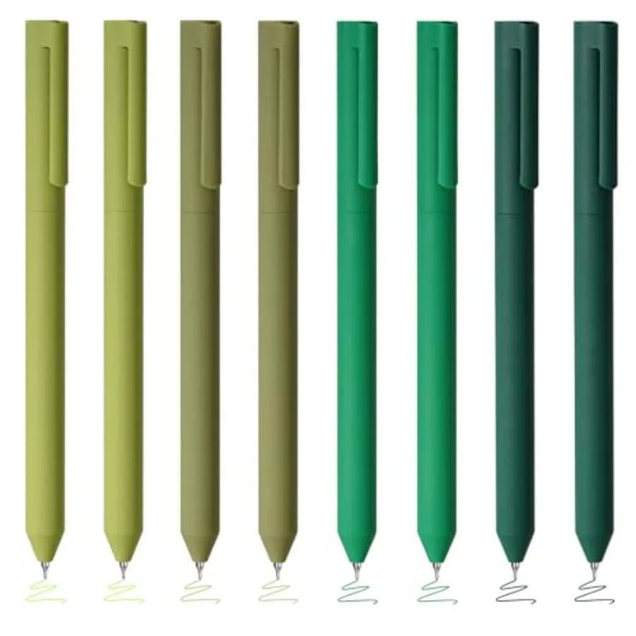 

8Pcs Colo Gel Pens, 0.5mm Retractable Fine Point Assorted Color Ink, Quick Dry Bible Pens, Smooth Writing Supplies for Bible St