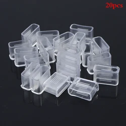 20pcs/Set Whistle Rubber Cover Mouth Protector Sports Accessories White Cushioned Supplies